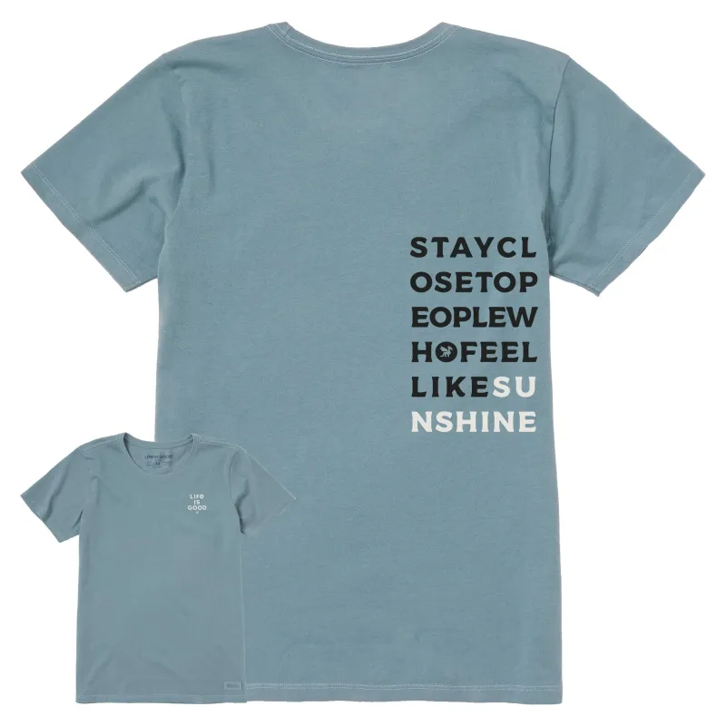 Women's Bert's Sunshine Short Sleeve Crusher Tee sold by Life is Good