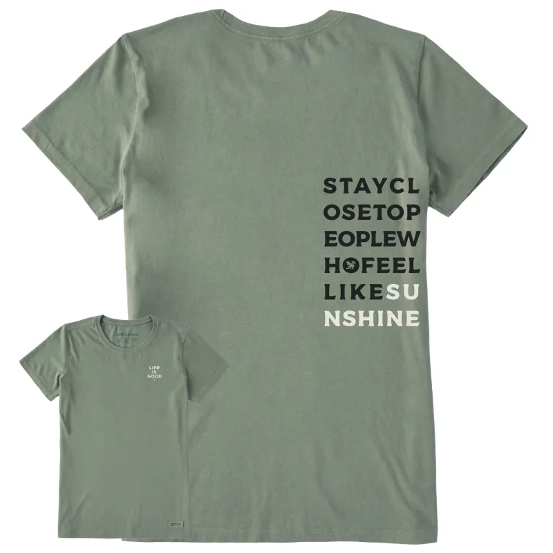 Women's Bert's Sunshine Short Sleeve Crusher Tee sold by Life is Good