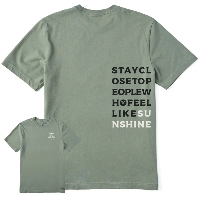 Men's Bert's Sunshine Short Sleeve Crusher Tee sold by Life is Good