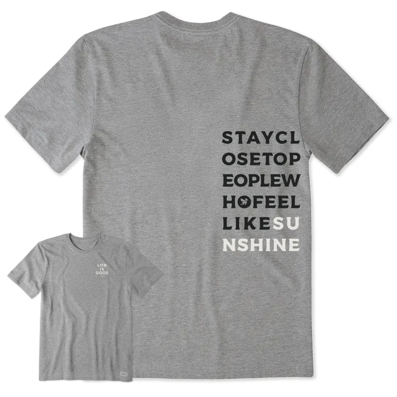 Men's Bert's Sunshine Short Sleeve Crusher Tee sold by Life is Good