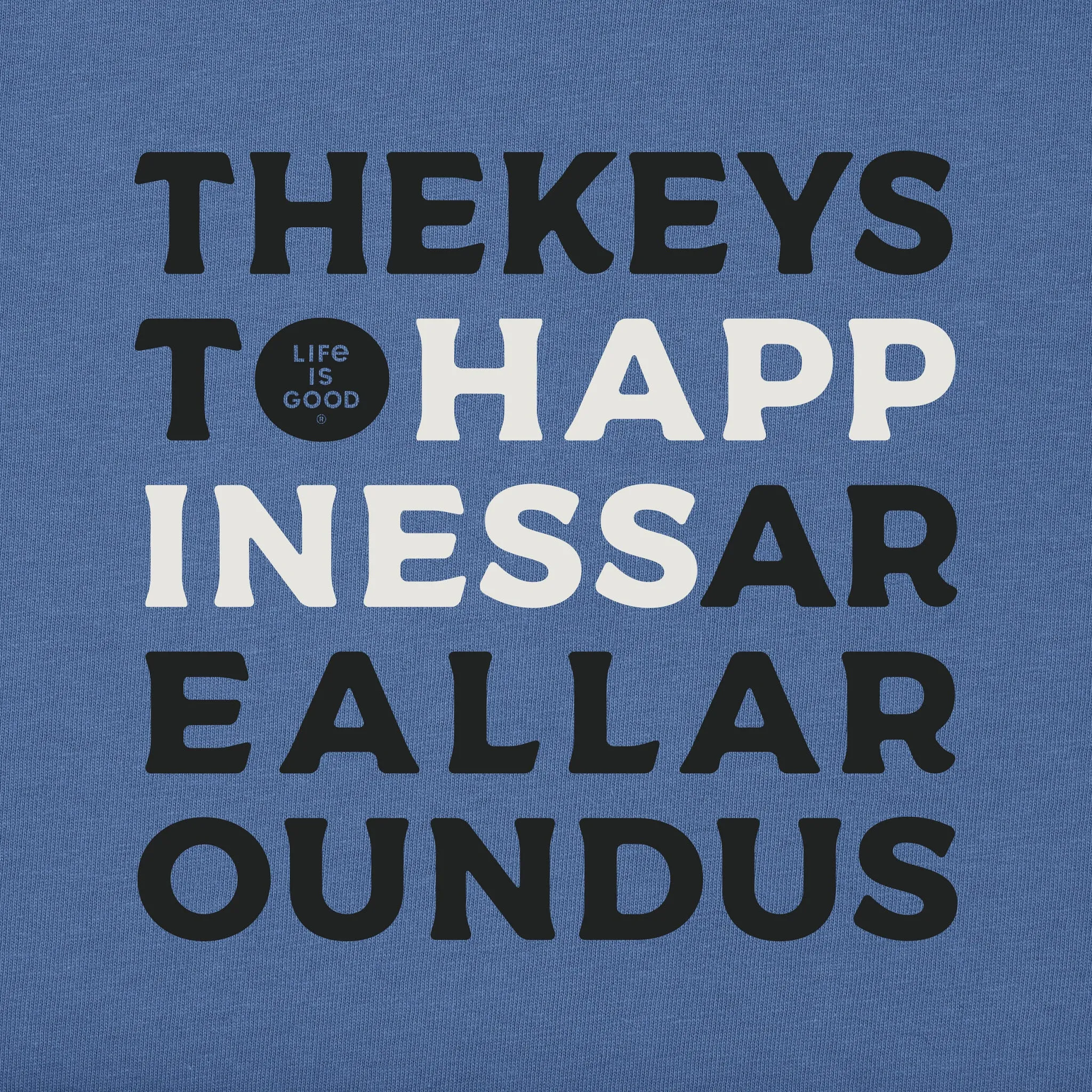 Men's Bert's Keys to Happiness Short Sleeve Crusher Tee sold by Life is Good product image thumbnail 2