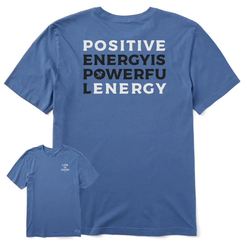 Men's Bert's Positive Short Sleeve Crusher Tee sold by Life is Good