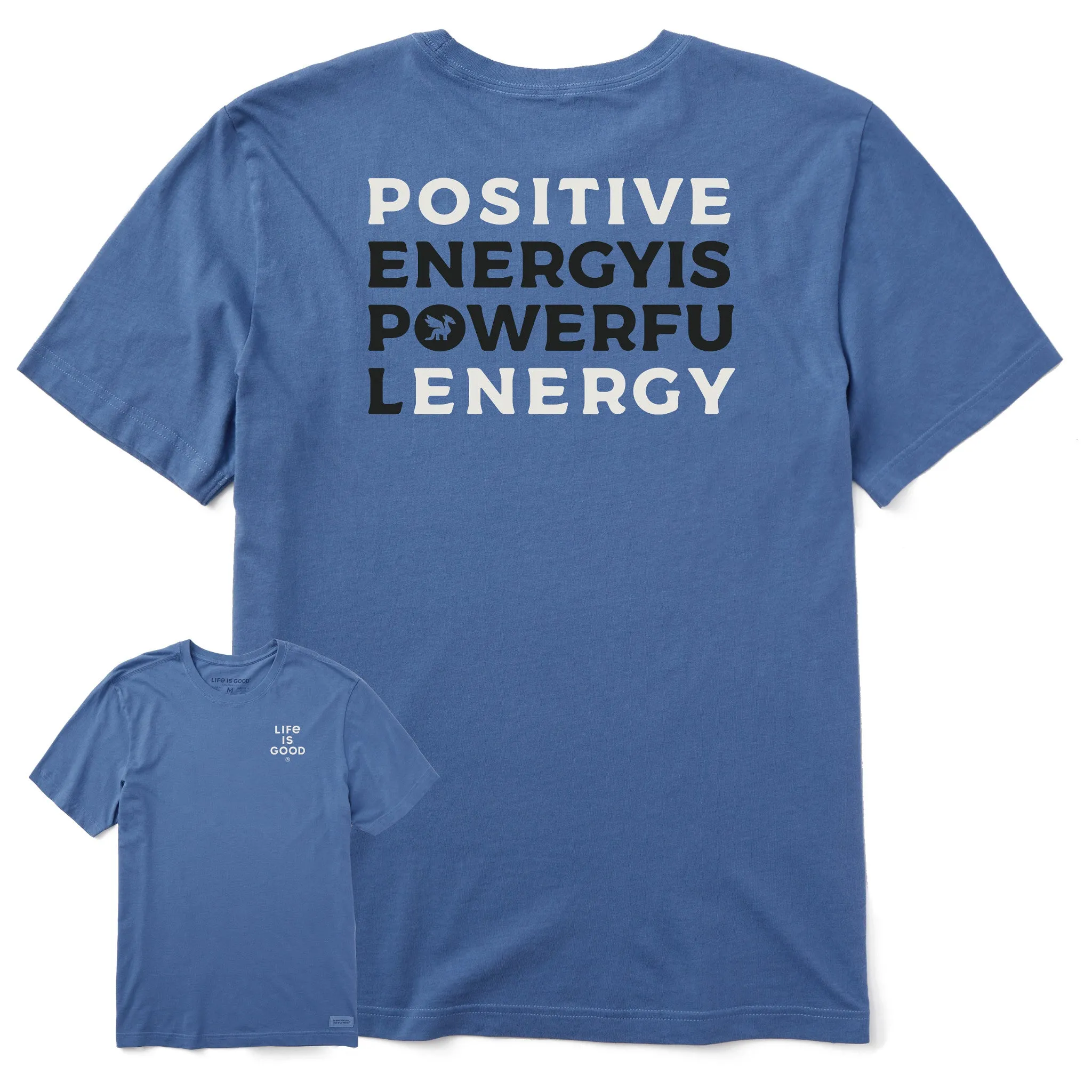 Men's Bert's Positive Short Sleeve Crusher Tee sold by Life is Good