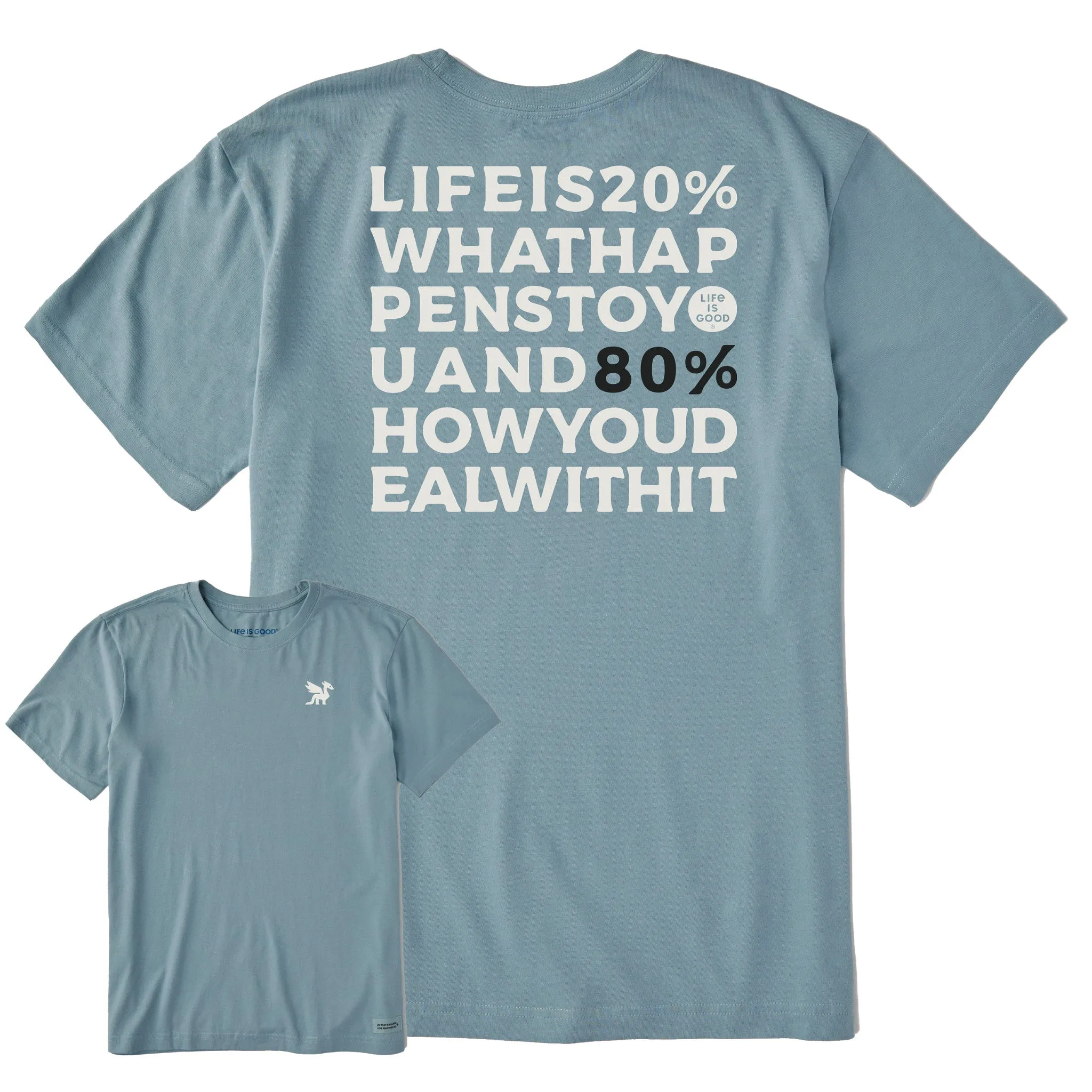 Men's Bert's 80% Short Sleeve Crusher Tee sold by Life is Good