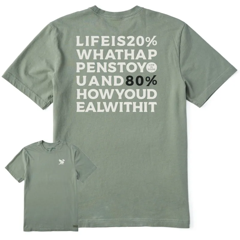 Men's Bert's 80% Short Sleeve Crusher Tee sold by Life is Good