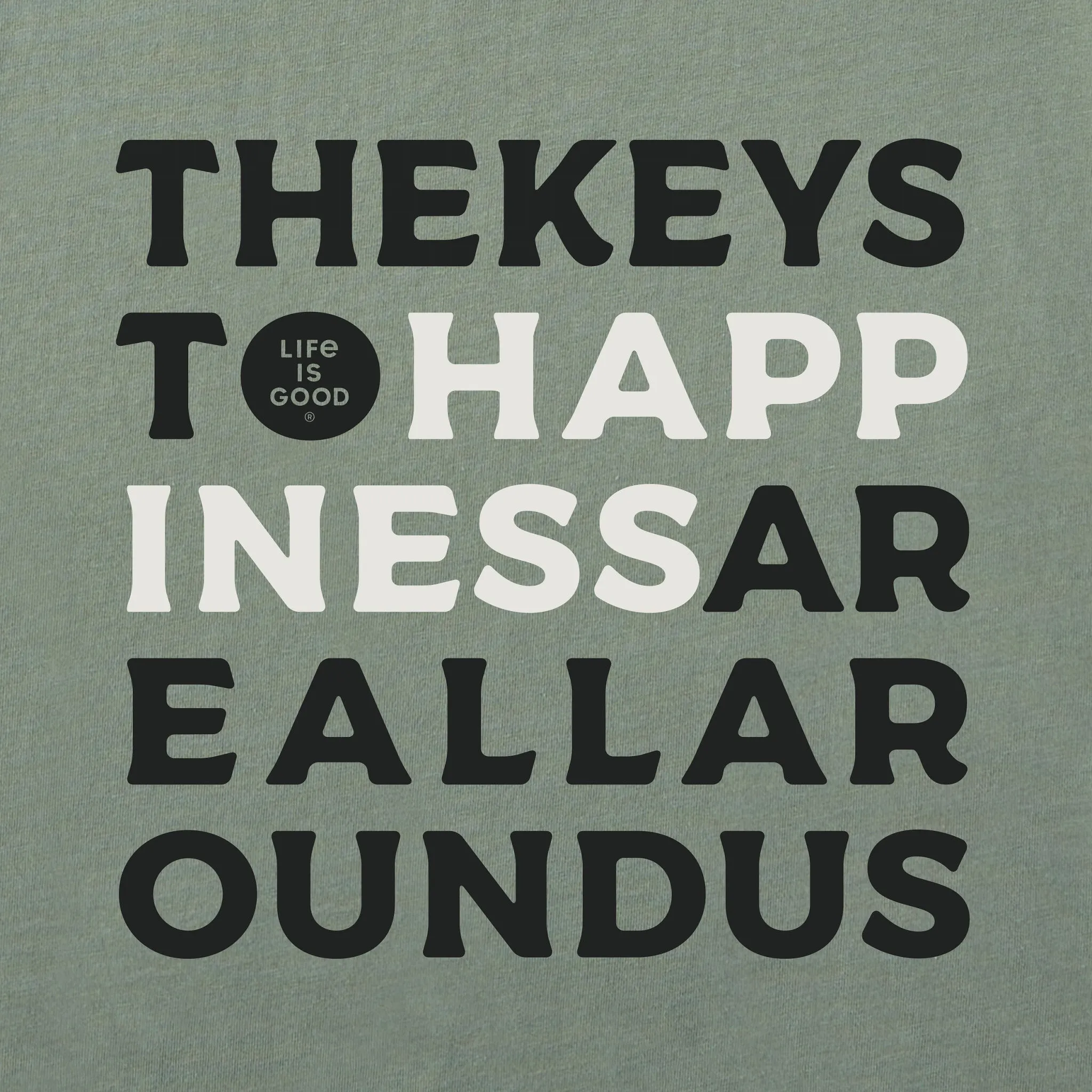 Men's Bert's Keys to Happiness Short Sleeve Crusher Tee sold by Life is Good product image thumbnail 2