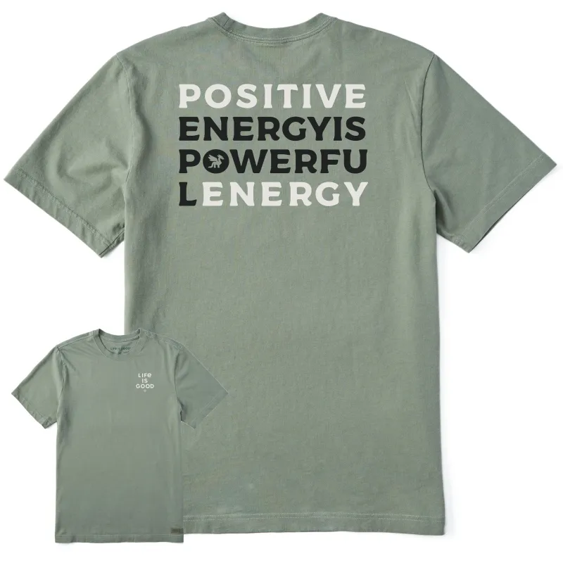 Men's Bert's Positive Short Sleeve Crusher Tee sold by Life is Good