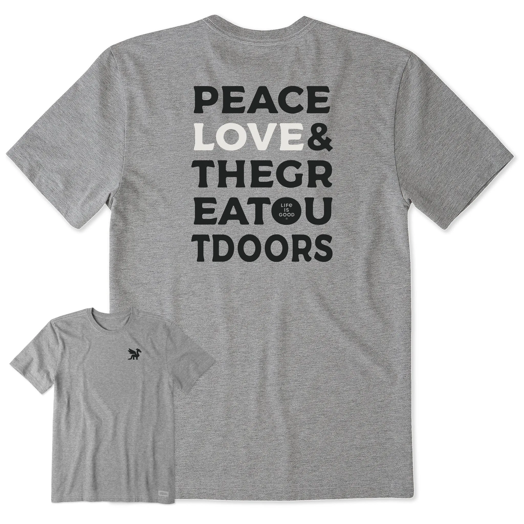 Men's Bert's Love Short Sleeve Crusher Tee sold by Life is Good