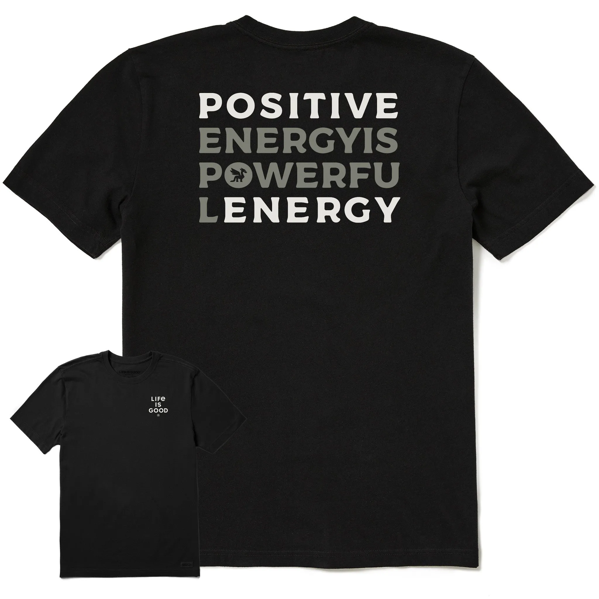 Men's Bert's Positive Short Sleeve Crusher Tee sold by Life is Good