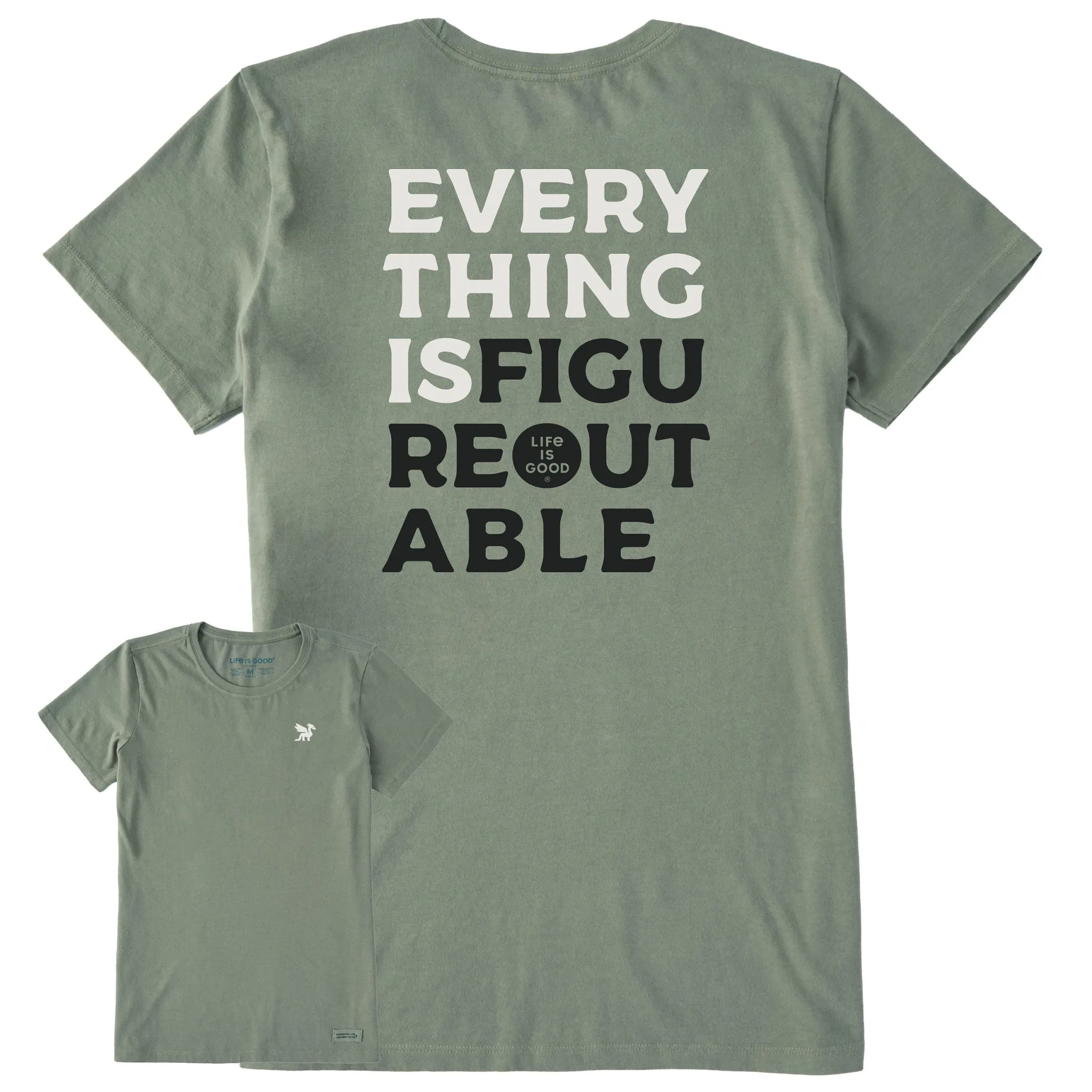 Women's Bert's Everything Short Sleeve Crusher Tee sold by Life is Good