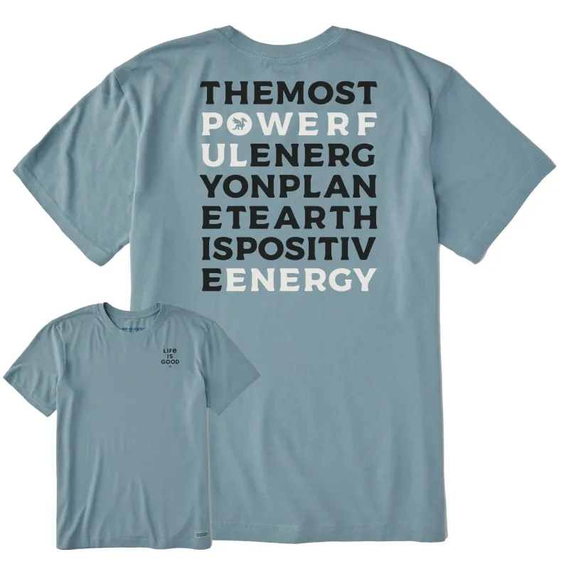 Men's Bert's Powerful Energy Short Sleeve Crusher Tee sold by Life is Good