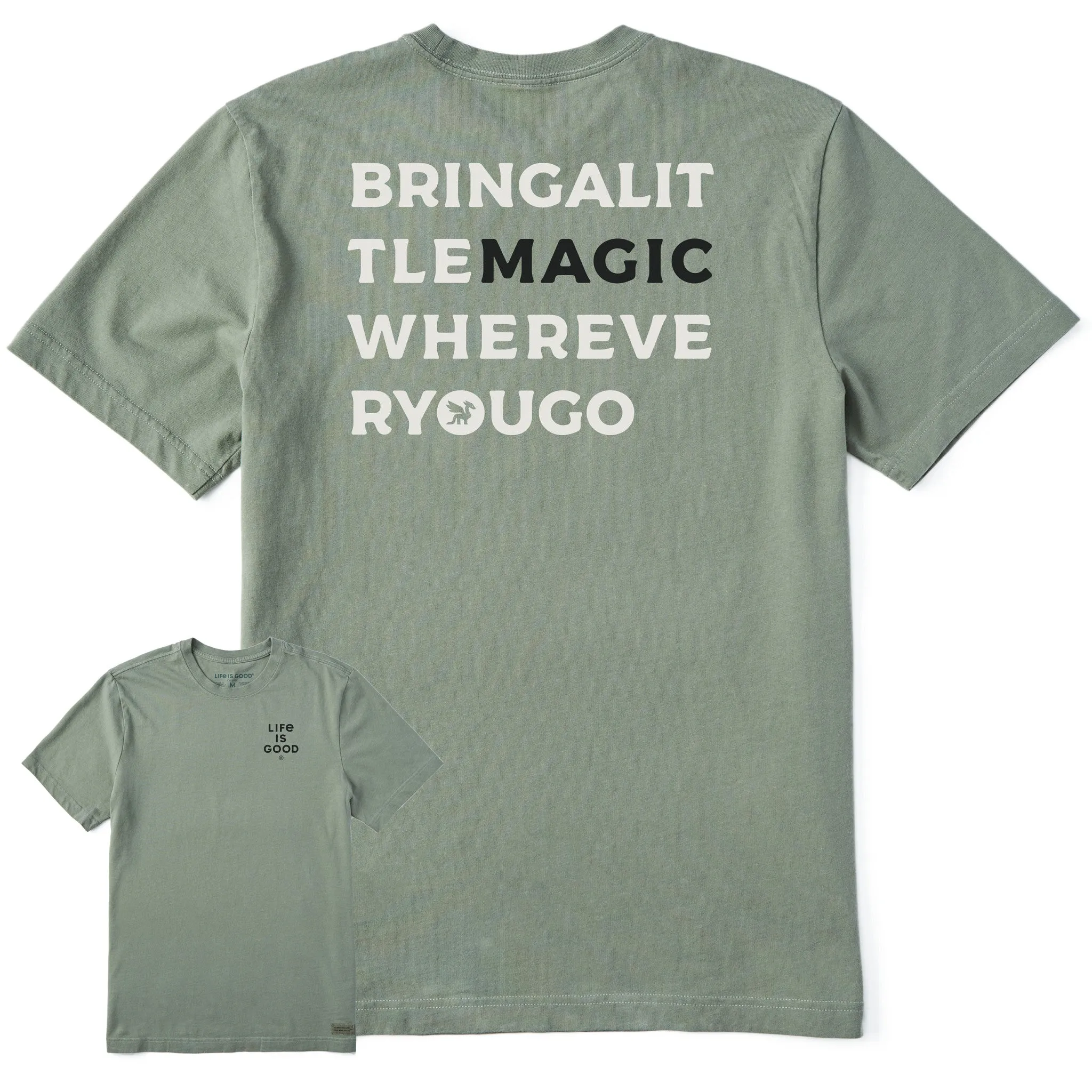 Men's Bert's Magic Short Sleeve Crusher Tee sold by Life is Good
