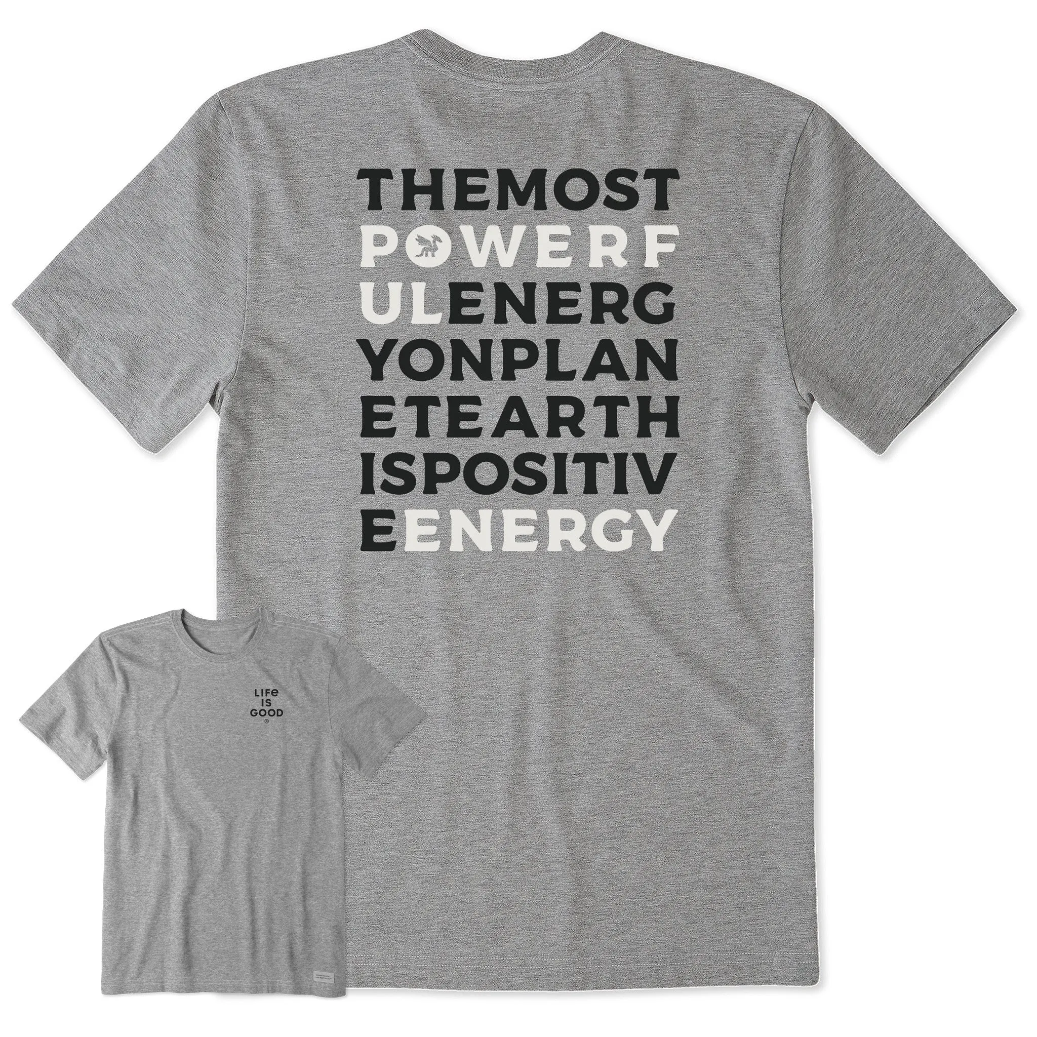 Men's Bert's Powerful Energy Short Sleeve Crusher Tee sold by Life is Good