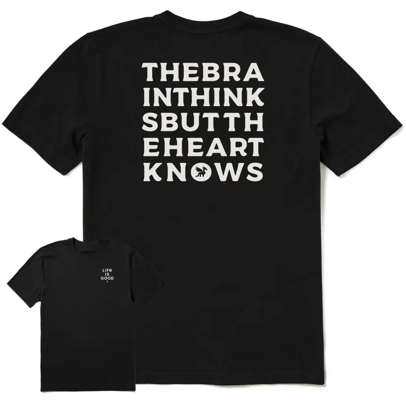 Men's Bert's Brain Short Sleeve Crusher Tee sold by Life is Good