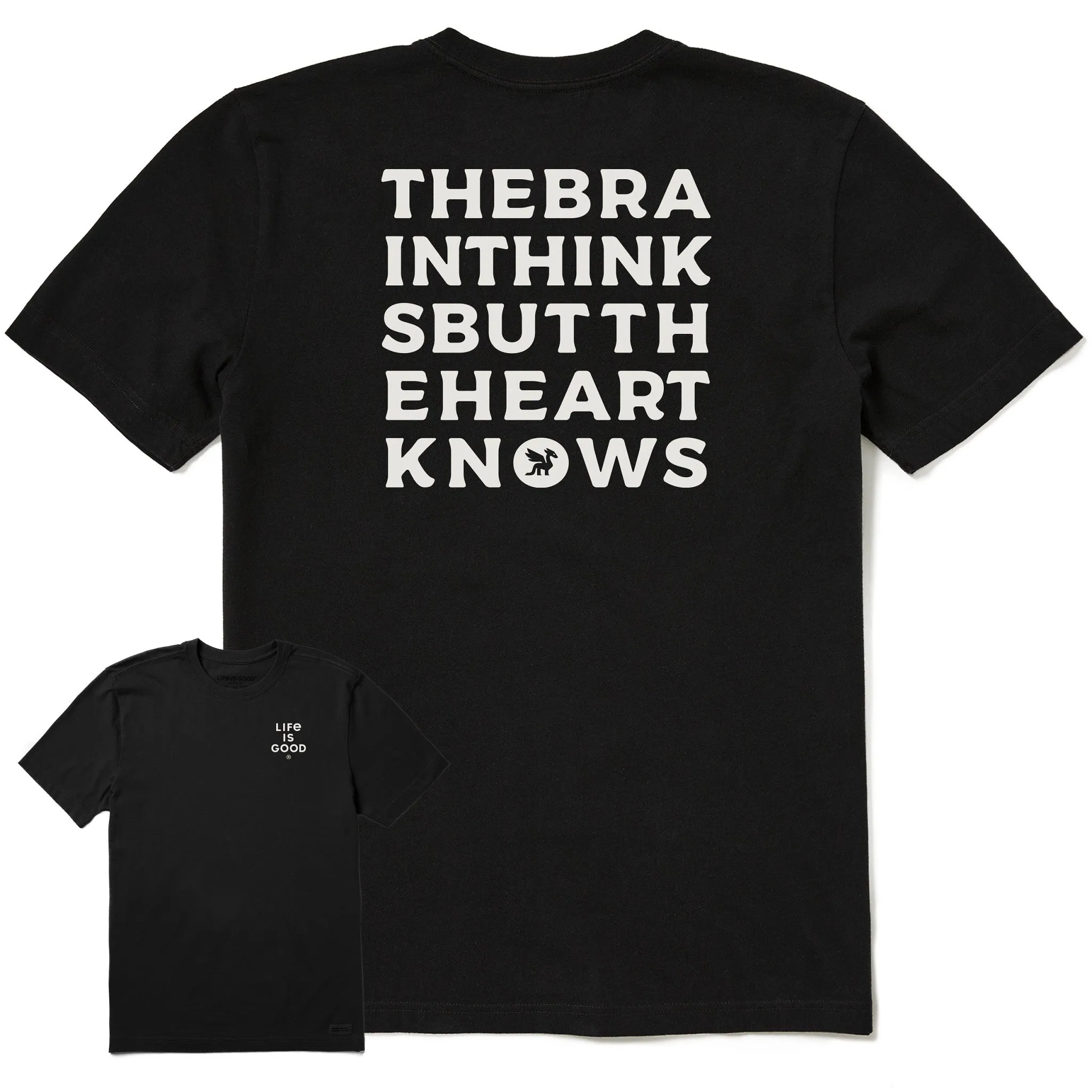 Men's Bert's Brain Short Sleeve Crusher Tee sold by Life is Good