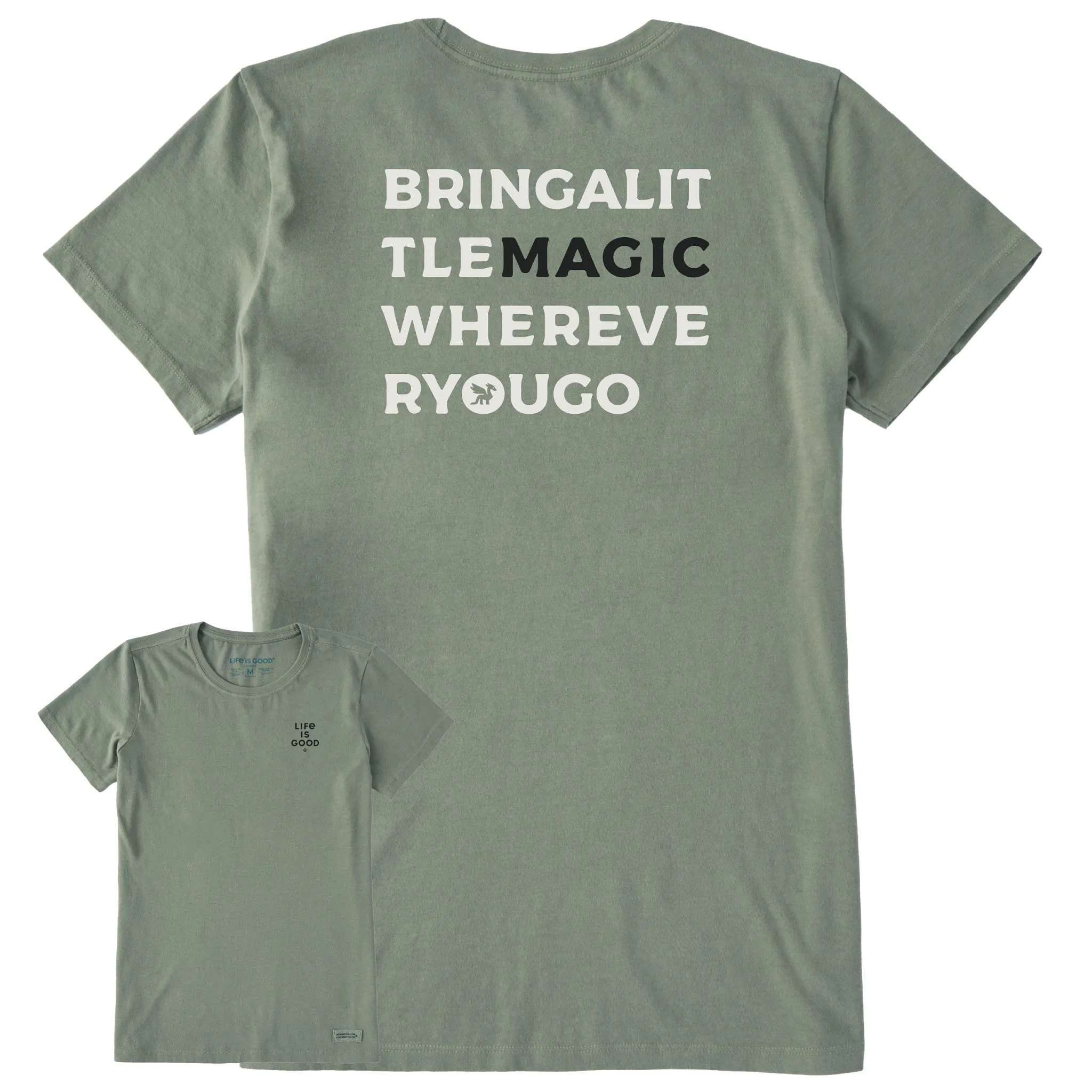 Women's Bert's Magic Short Sleeve Crusher Tee sold by Life is Good