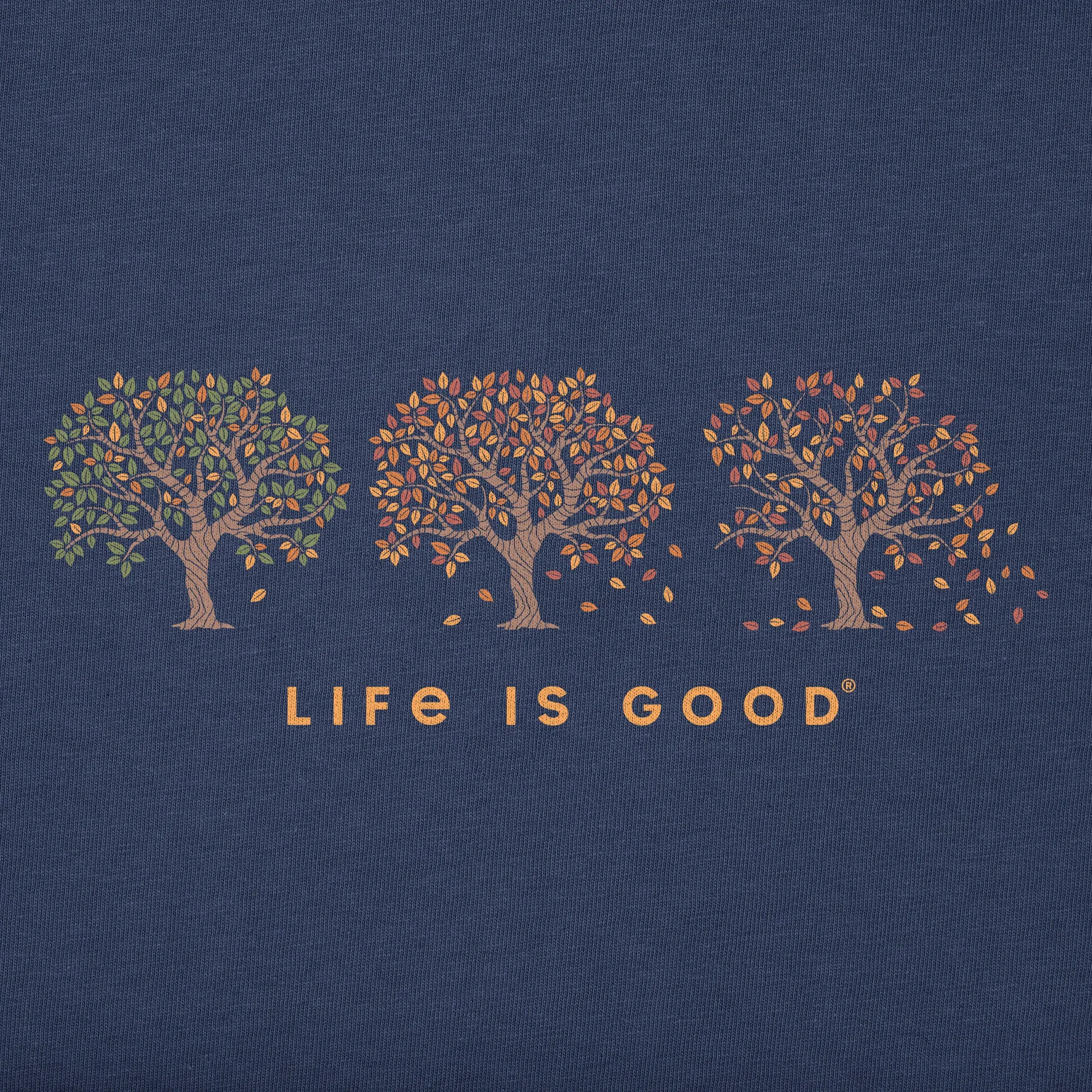 Women's Fall Leafs Leaving Simply True Fleece Crew sold by Life is Good product image thumbnail 4