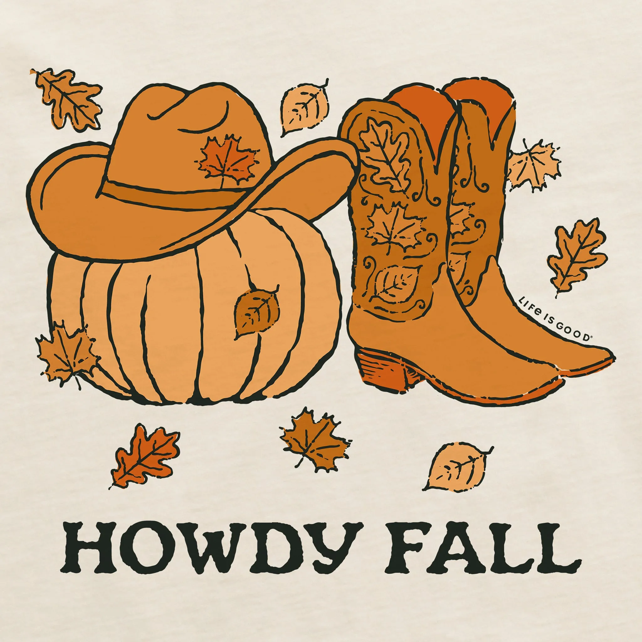 Women's Howdy Fall Short Sleeve Crusher Boxy Tee sold by Life is Good product image thumbnail 2