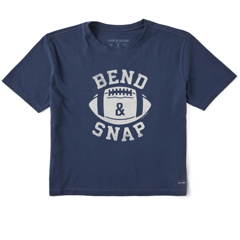 Women's Bend & Snap Short Sleeve Crusher Boxy Tee sold by Life is Good