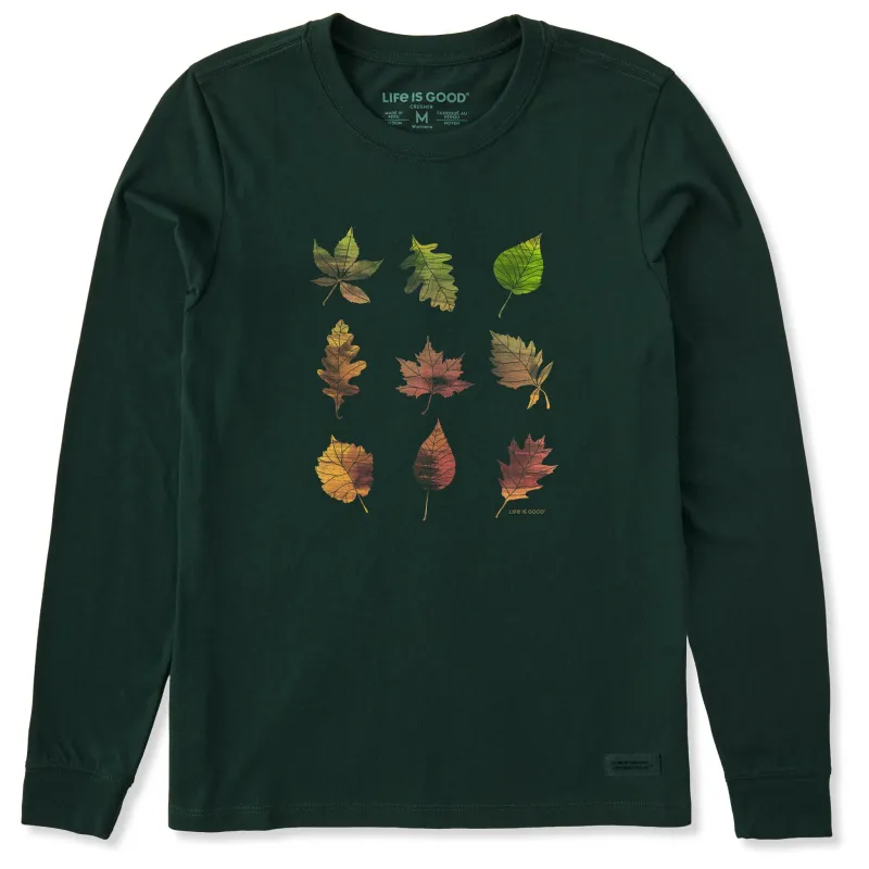 Women's Nine Leaves Long Sleeve Crusher Tee made by Life is Good