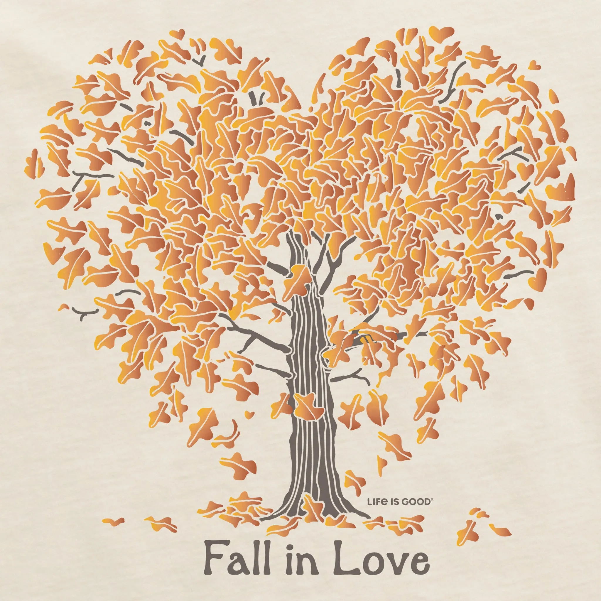 Women's Fall in Love Long Sleeve Crusher Tee sold by Life is Good product image thumbnail 2