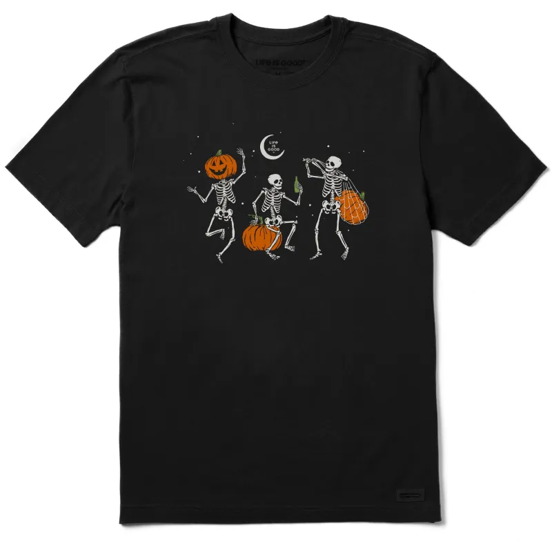 Men's Skeleton Pumpkins Short Sleeve Crusher Tee sold by Life is Good
