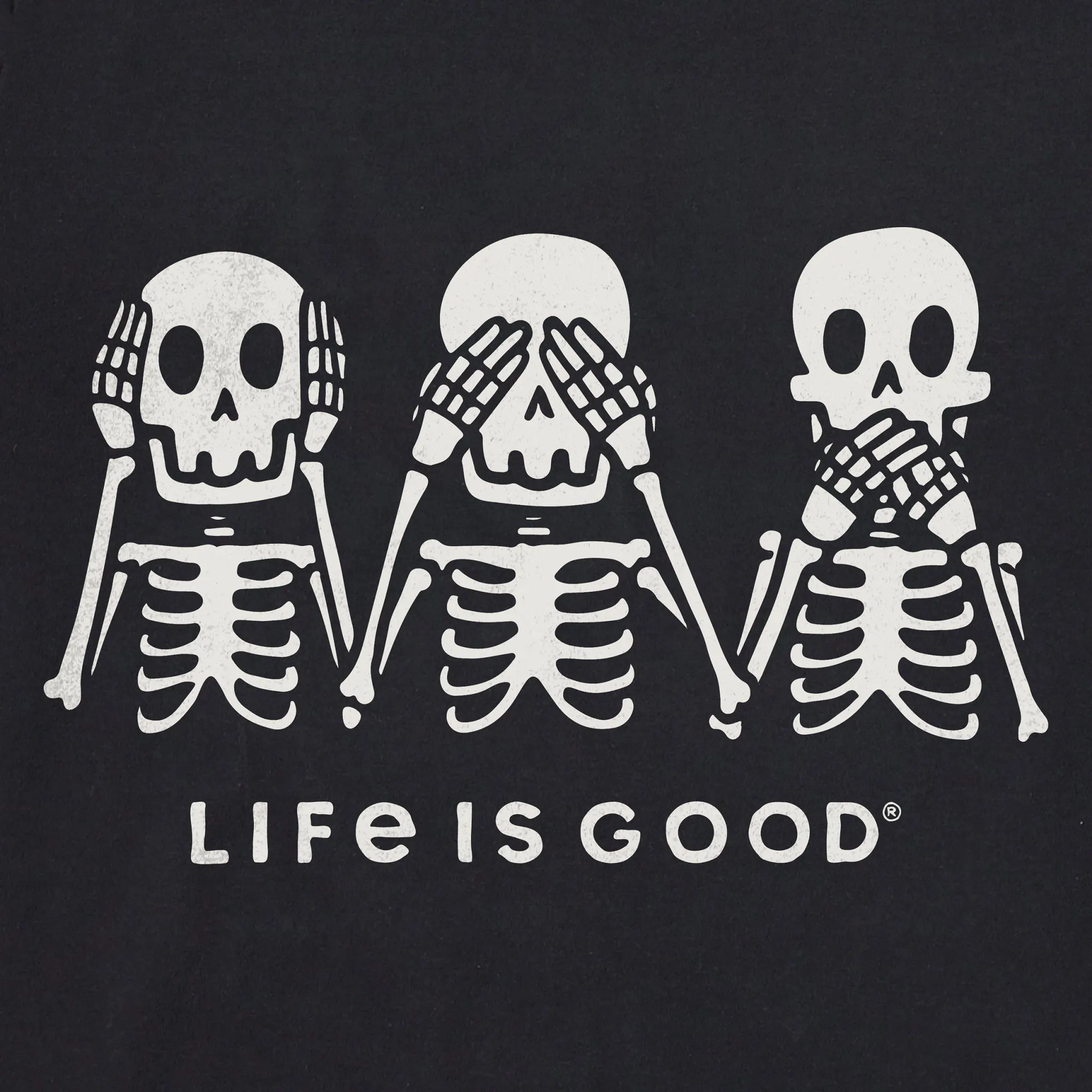Men's Hear No Skeletons Long Sleeve Crusher Tee sold by Life is Good product image thumbnail 2