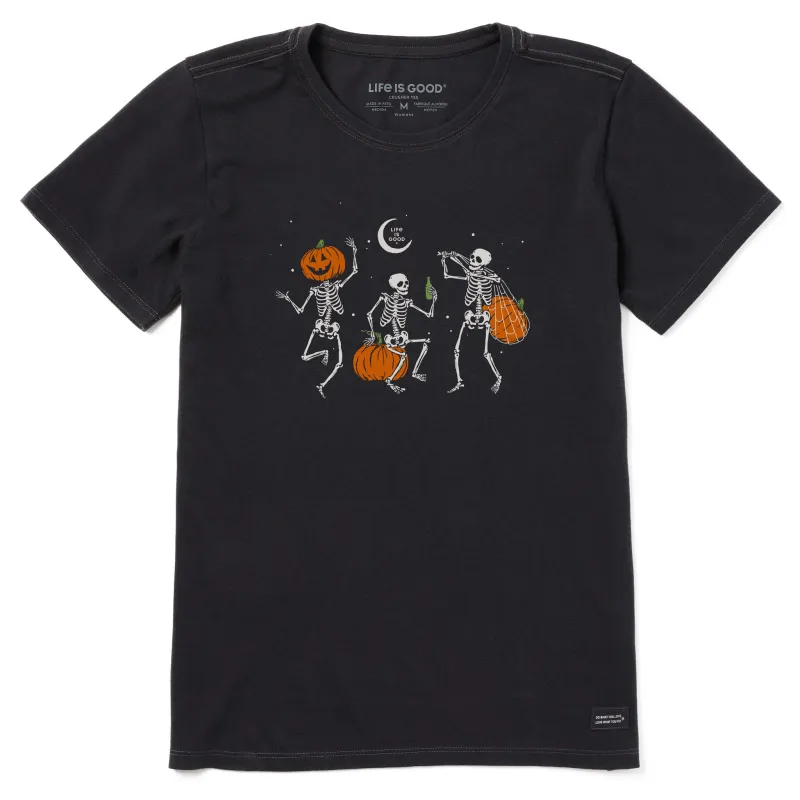 Women's Skeleton Pumpkins Short Sleeve Crusher Tee sold by Life is Good