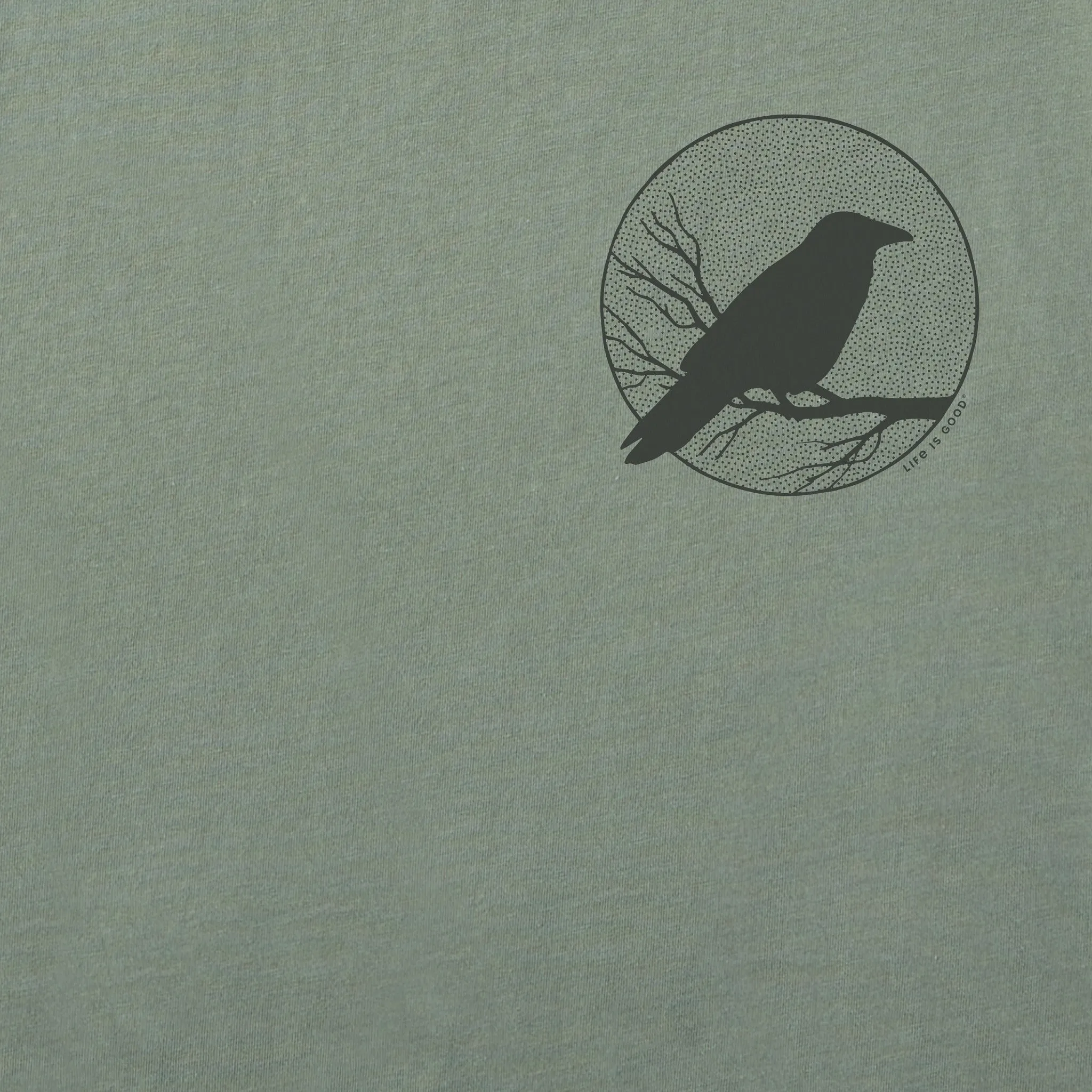 Men's Crow on Branch Short Sleeve Crusher Tee sold by Life is Good product image thumbnail 2