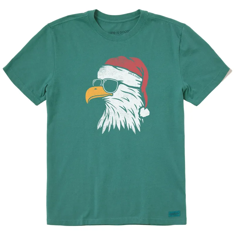 Men's Holiday Eagle Short Sleeve Crusher Tee sold by Life is Good