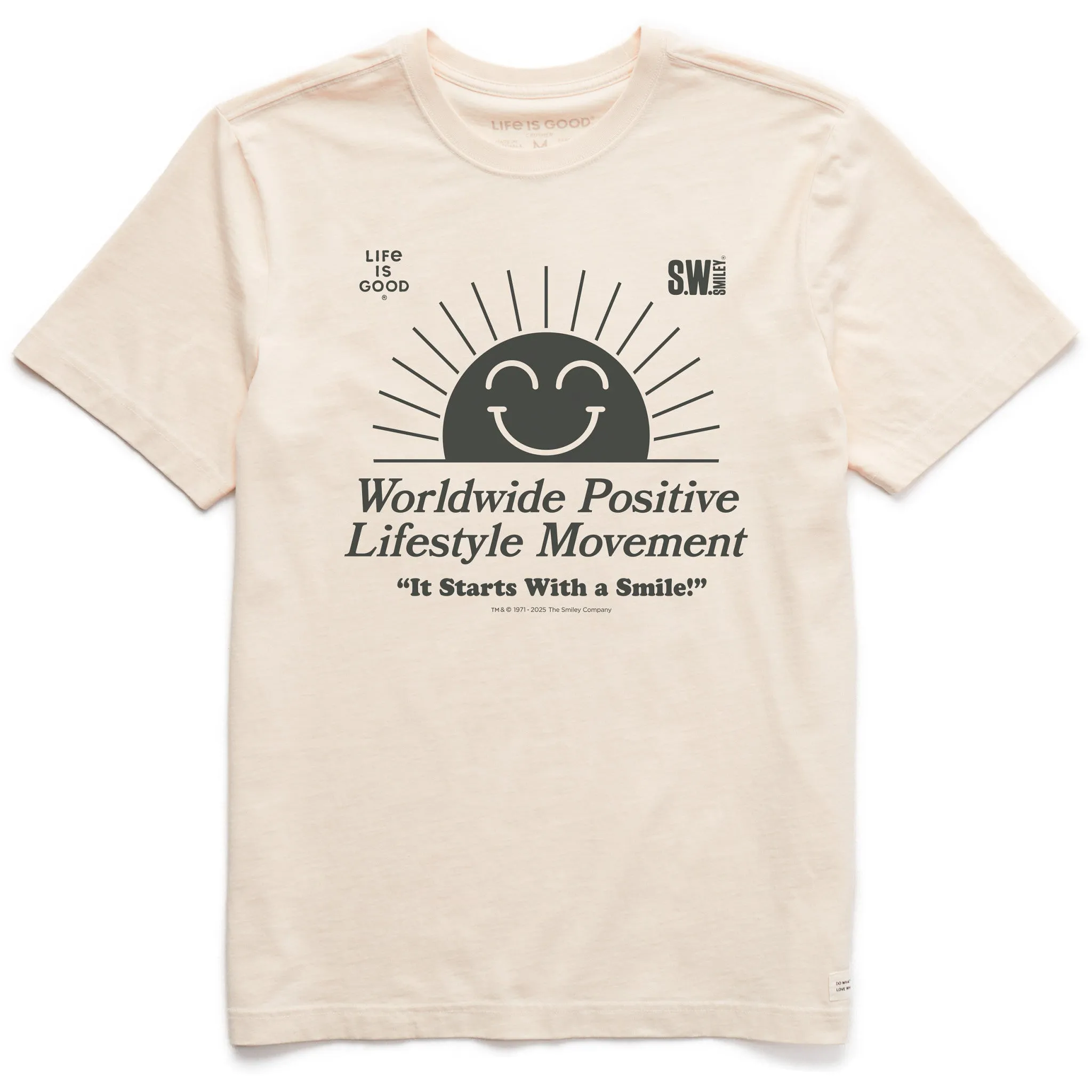 Men's LIG x S.W.Smiley Rising Sun Short Sleeve Crusher Tee sold by Life is Good product image thumbnail 3