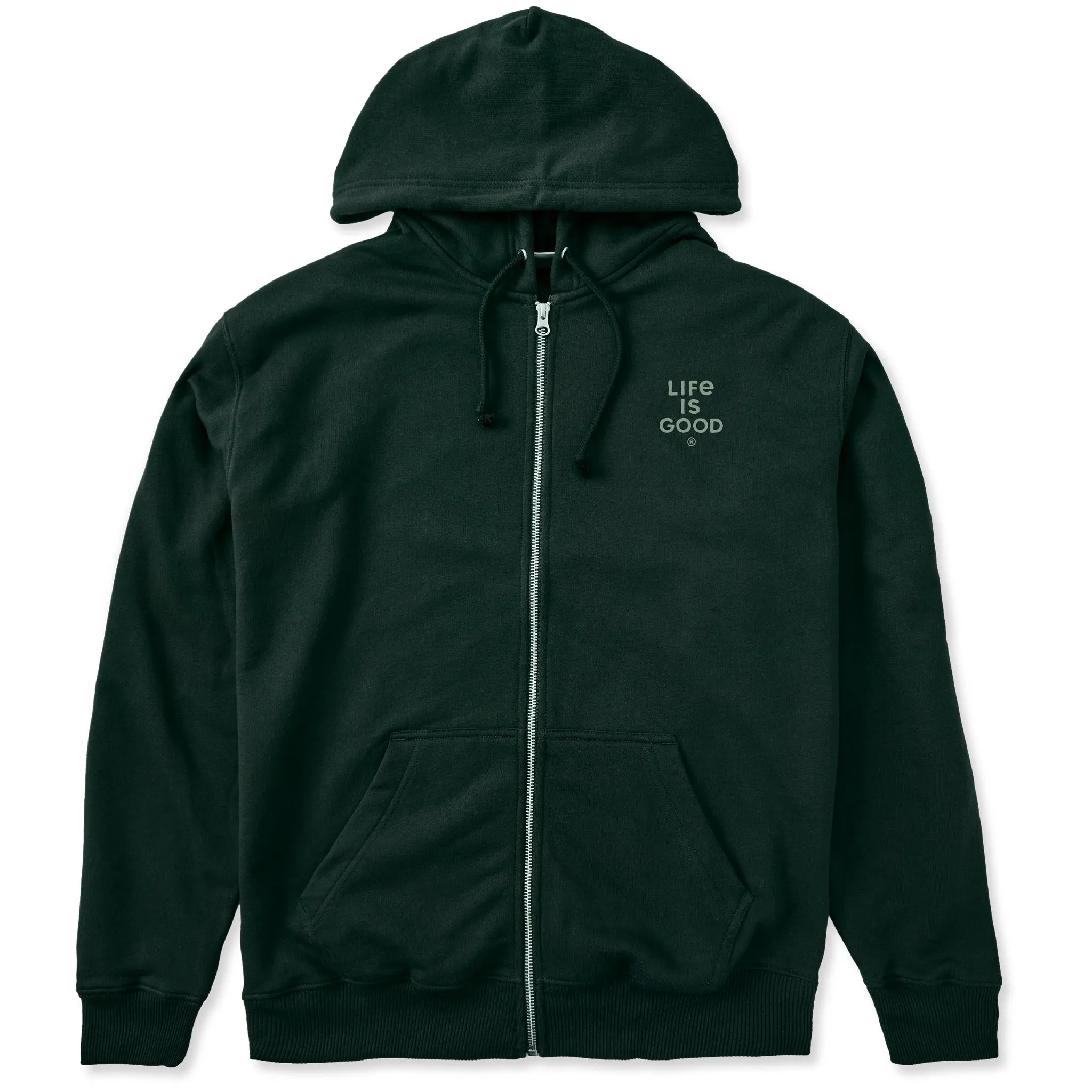 Men's Bert's Stacked LIG Good Vibes Fleece Zip Hoodie sold by Life is Good