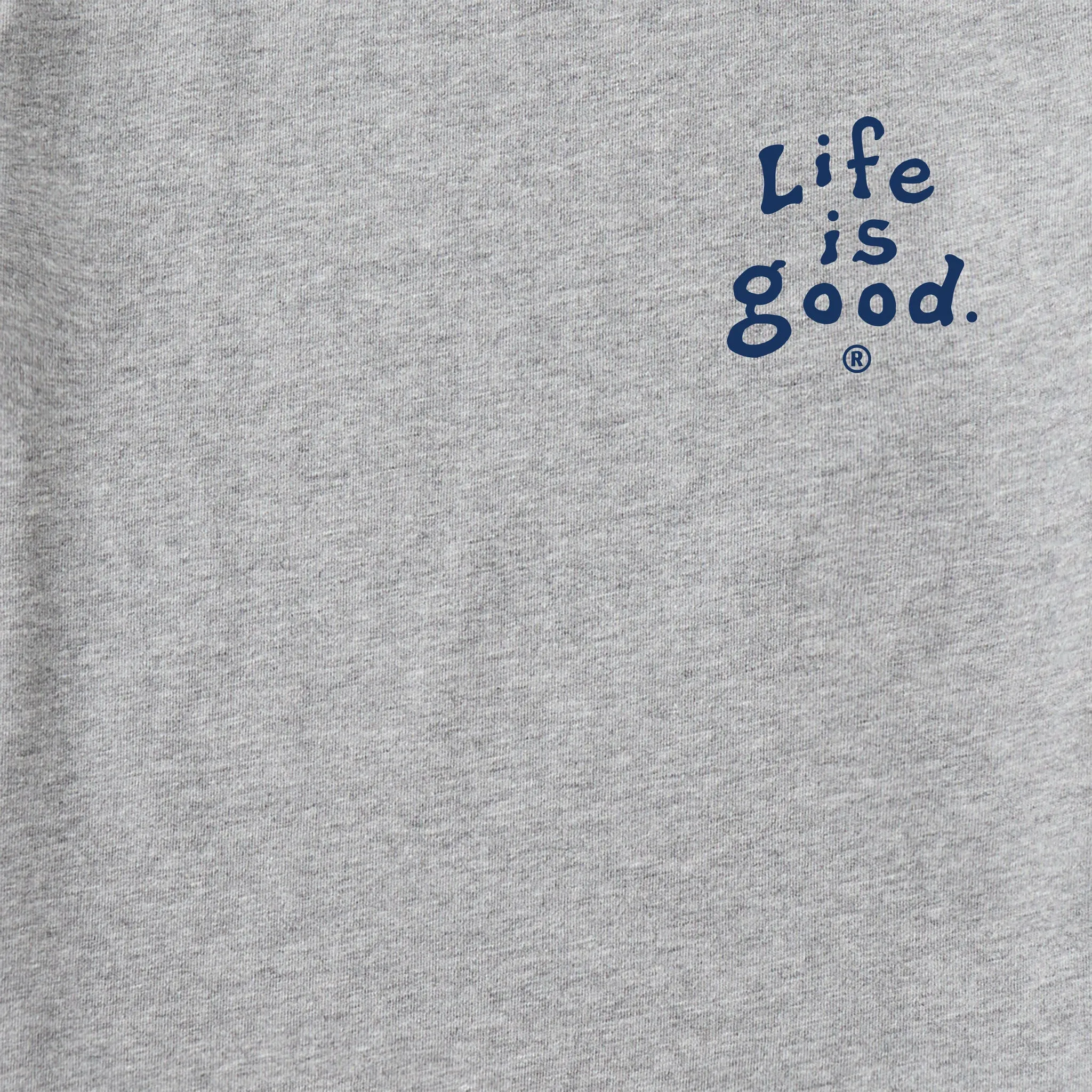 Women's LIG Vintage Stack Good Vibes Fleece Zip Hoodie sold by Life is Good product image thumbnail 4