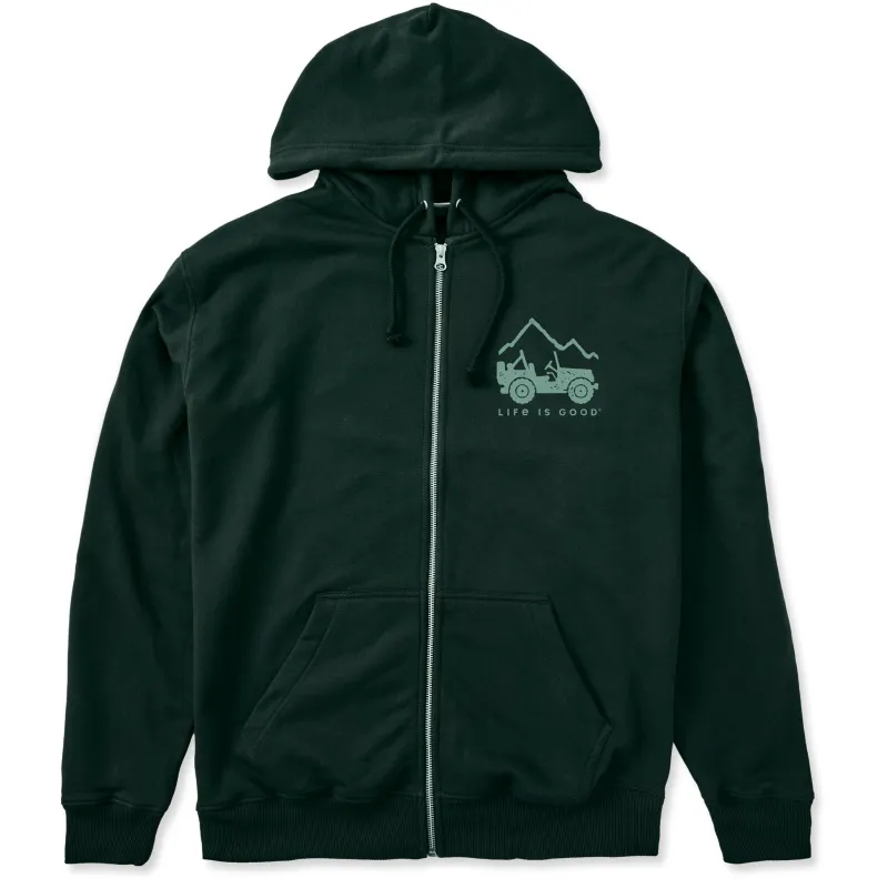 Men's Wander SUV LC Good Vibes Fleece Zip Hoodie sold by Life is Good