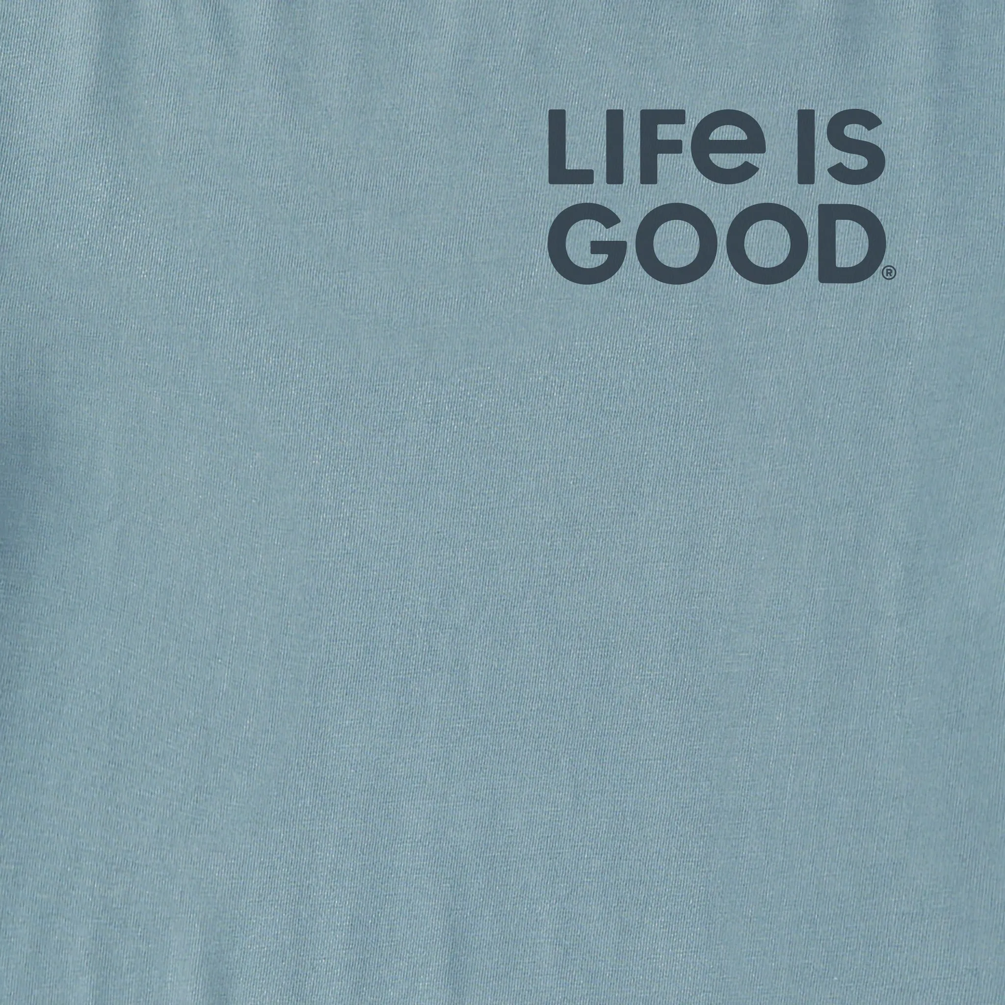 Women's LIG Wordmark Stack Good Vibes Fleece Zip Hoodie sold by Life is Good product image thumbnail 2