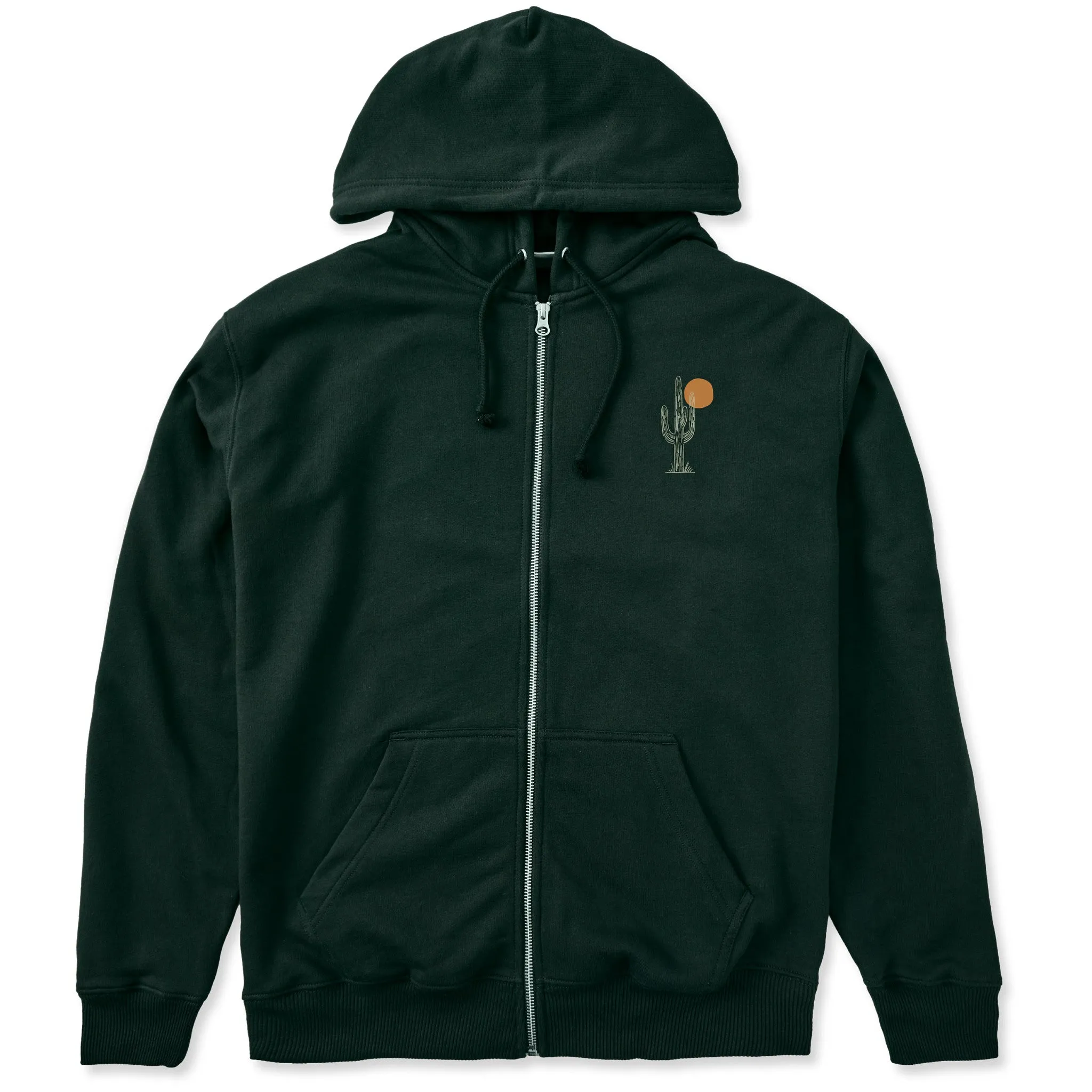 Men's Mini Cactus Good Vibes Fleece Zip Hoodie sold by Life is Good