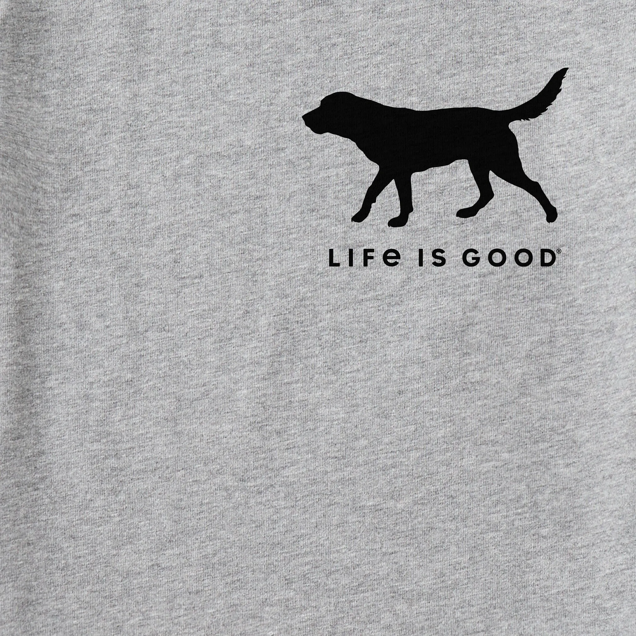 Women's Dog Walking Good Vibes Fleece Zip Hoodie sold by Life is Good product image thumbnail 2