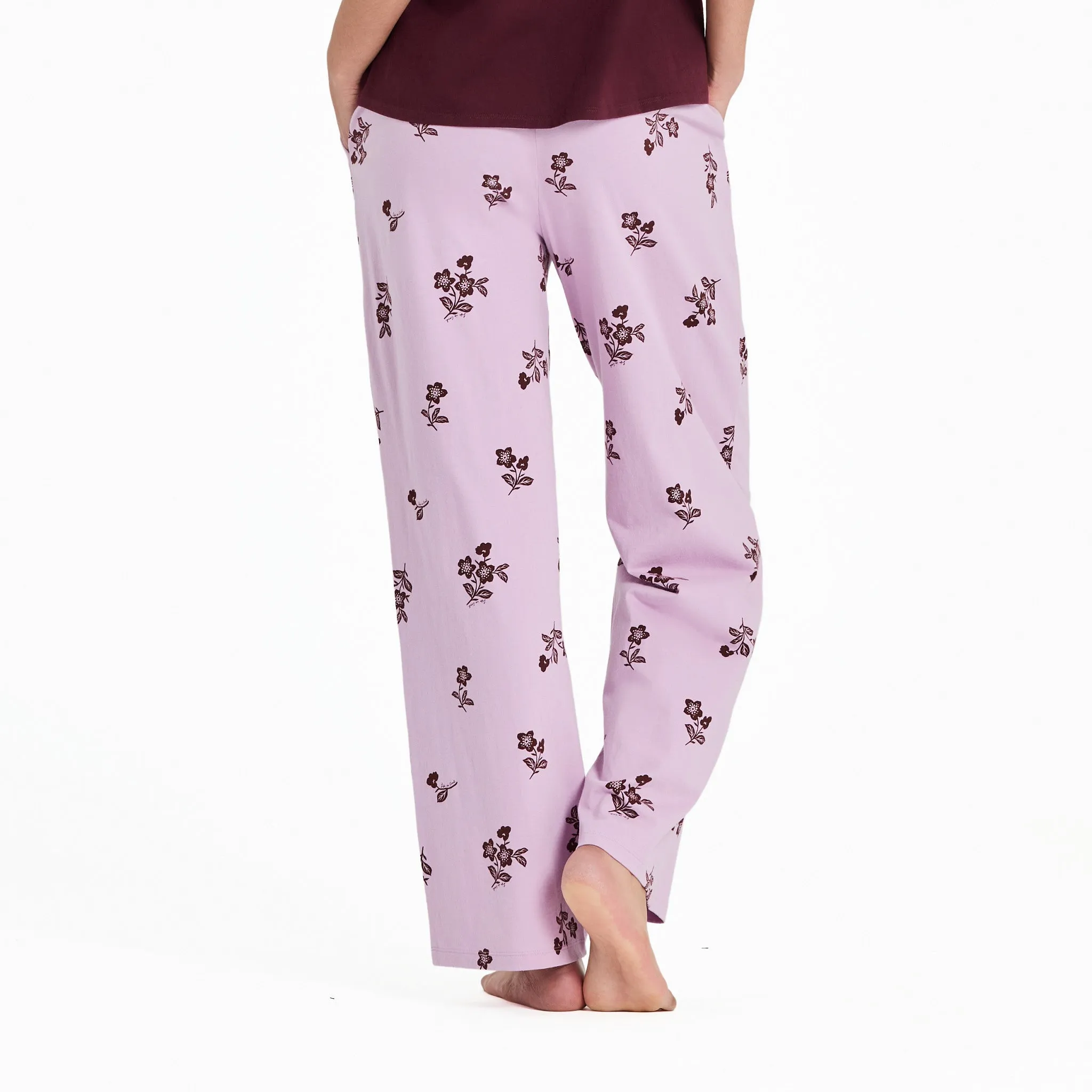 Women's Simple Blossom Pattern Snuggle Up Sleep Pant sold by Life is Good product image thumbnail 2