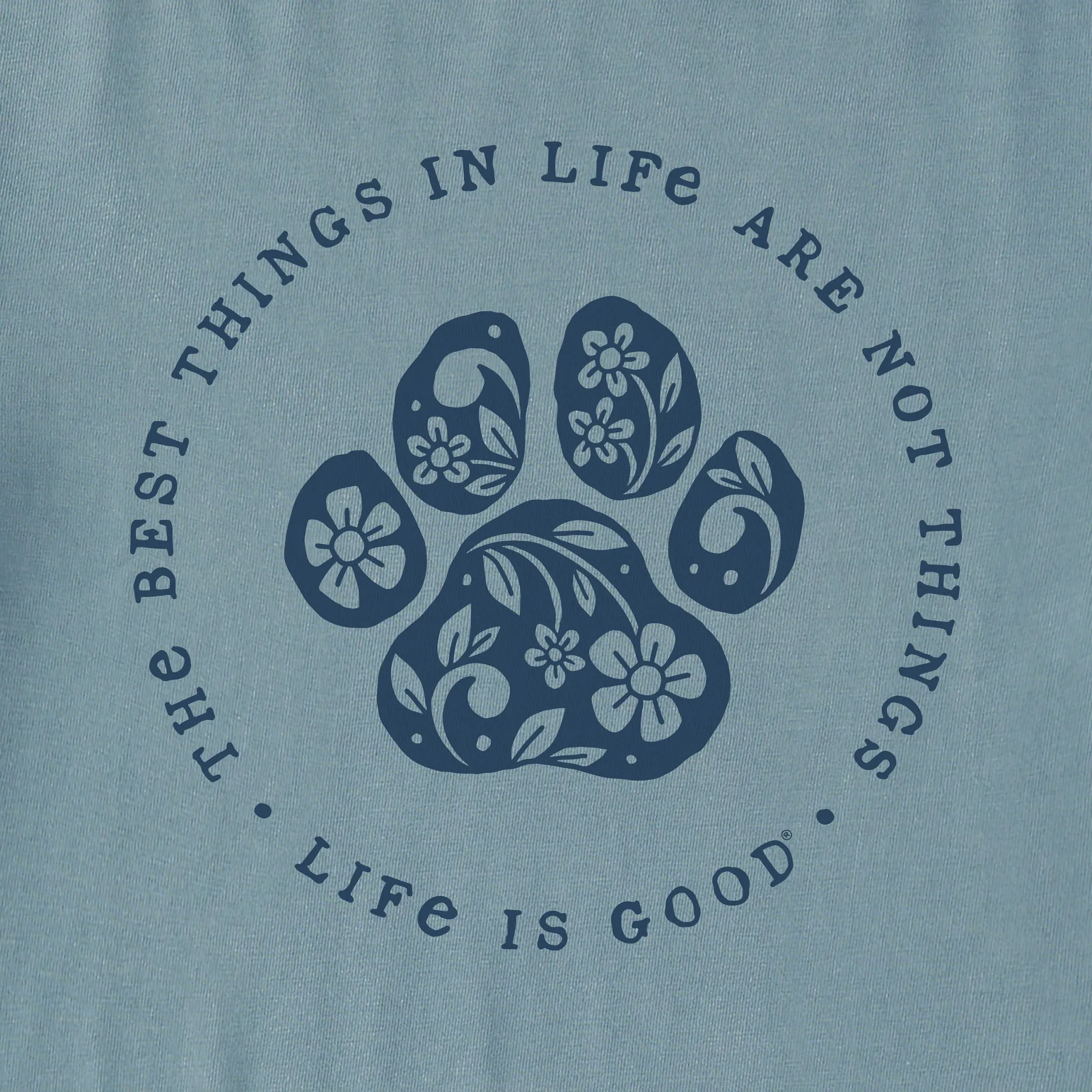 Women's Best Things Floral Paw Snuggle Up Sleep Vee sold by Life is Good product image thumbnail 2