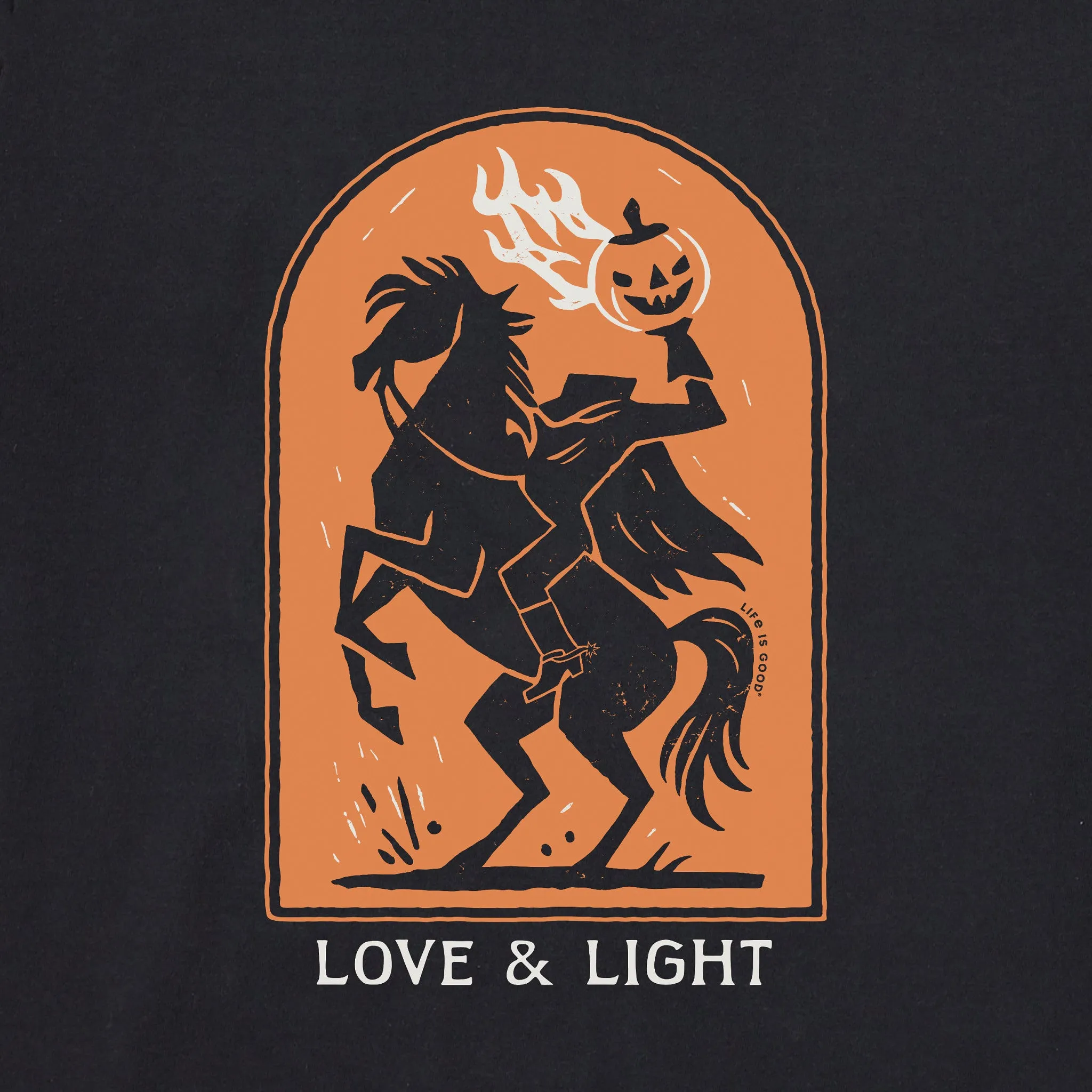 Women's Love and Light Horseman Short Sleeve Crusher Tee sold by Life is Good product image thumbnail 2