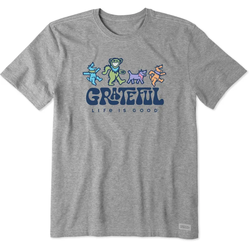 Men's Grateful Dancers Short Sleeve Crusher Tee sold by Life is Good
