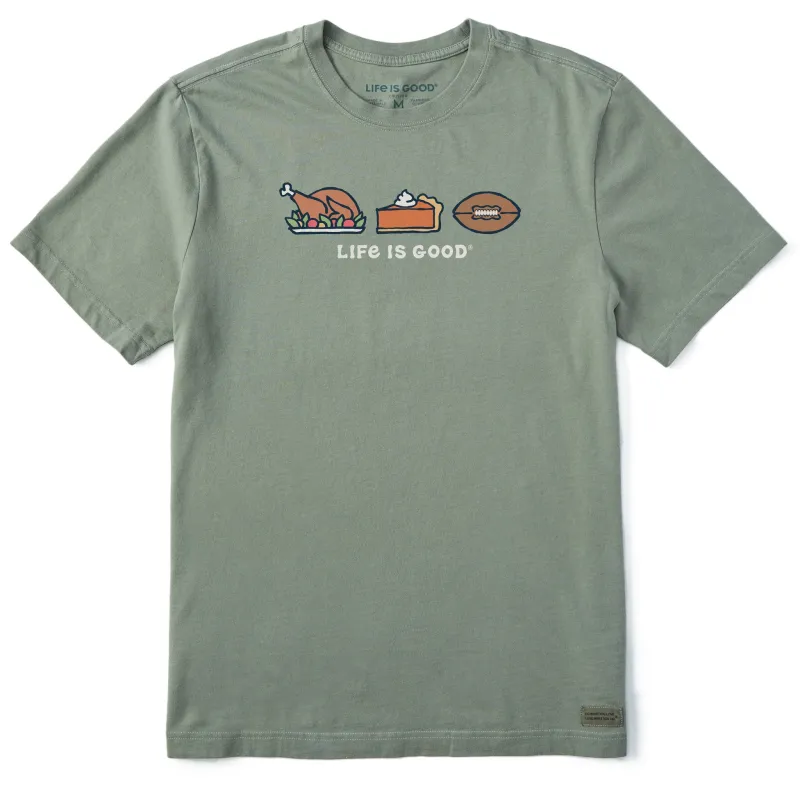 Men's Thanksgiving Trio Short Sleeve Crusher Tee sold by Life is Good