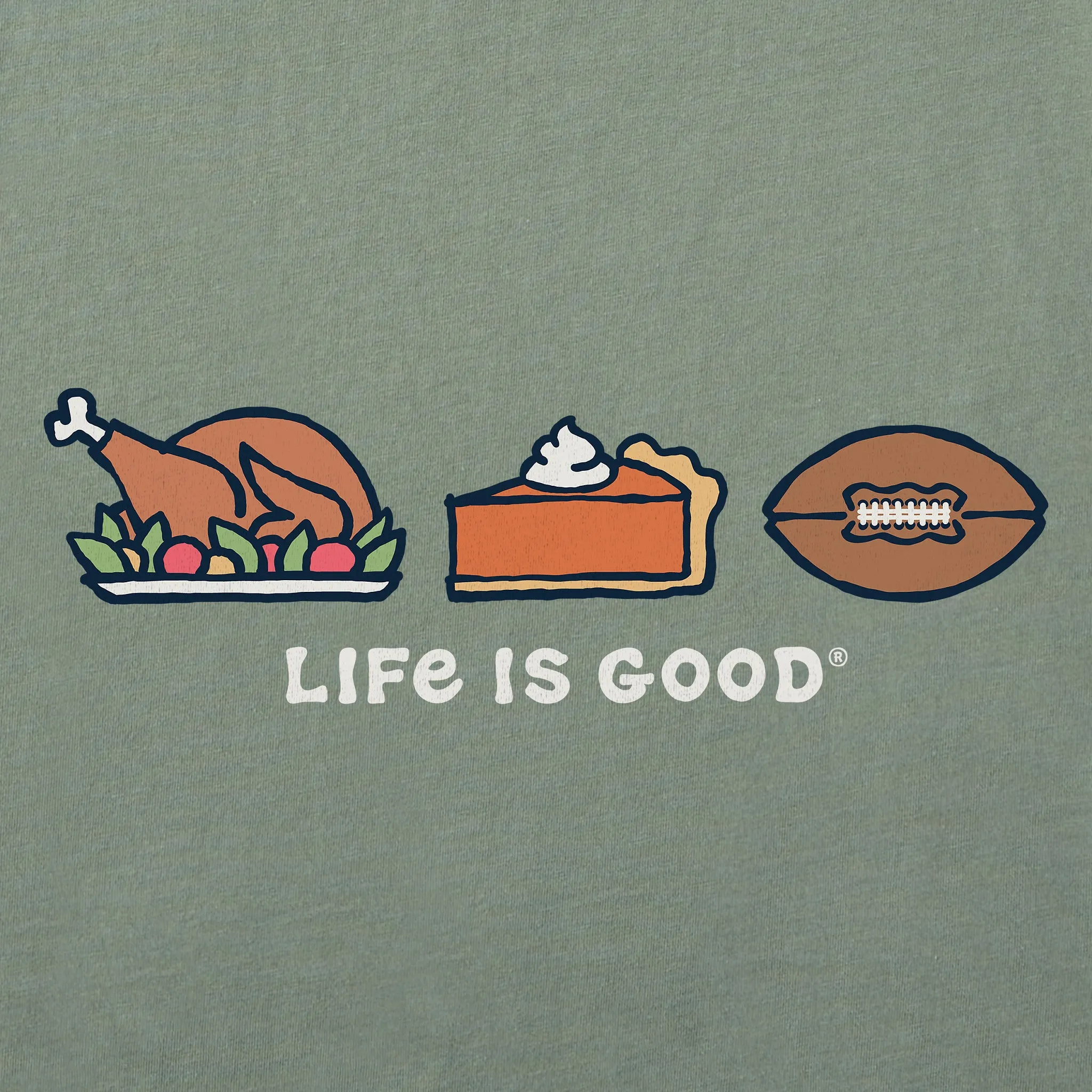 Women's Thanksgiving Trio Short Sleeve Crusher Vee sold by Life is Good product image thumbnail 2