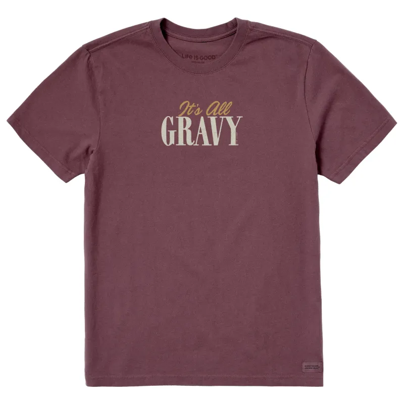 Men's It's All Gravy Short Sleeve Crusher Tee sold by Life is Good