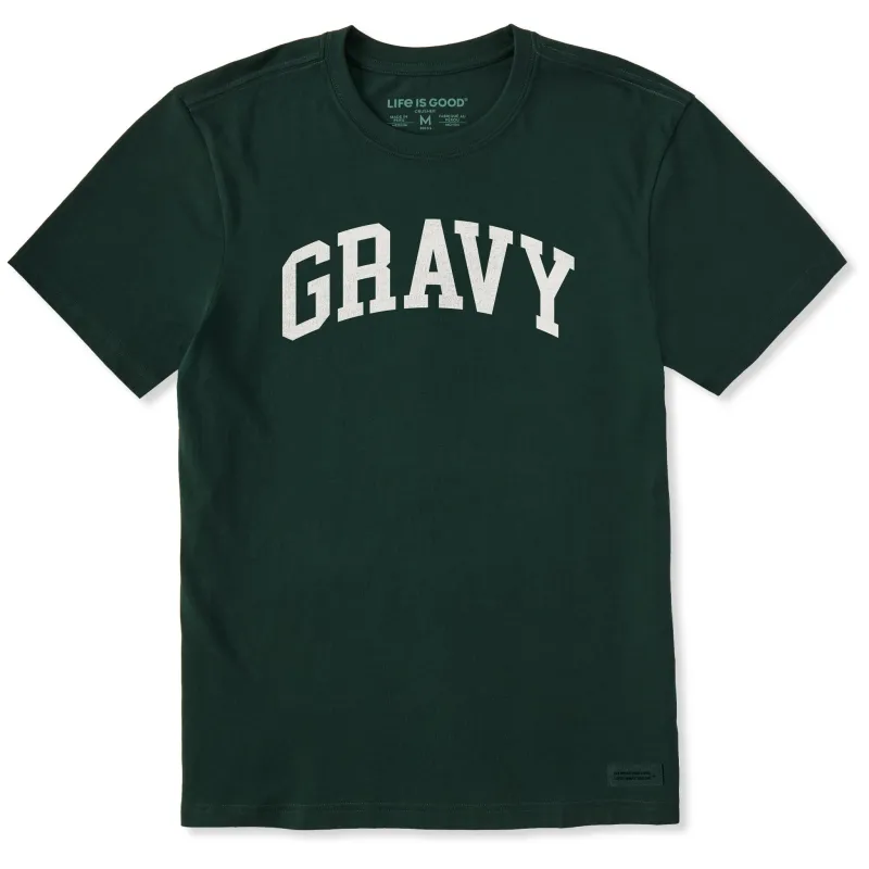 Men's Gravy Athletic Arch Short Sleeve Crusher Tee sold by Life is Good