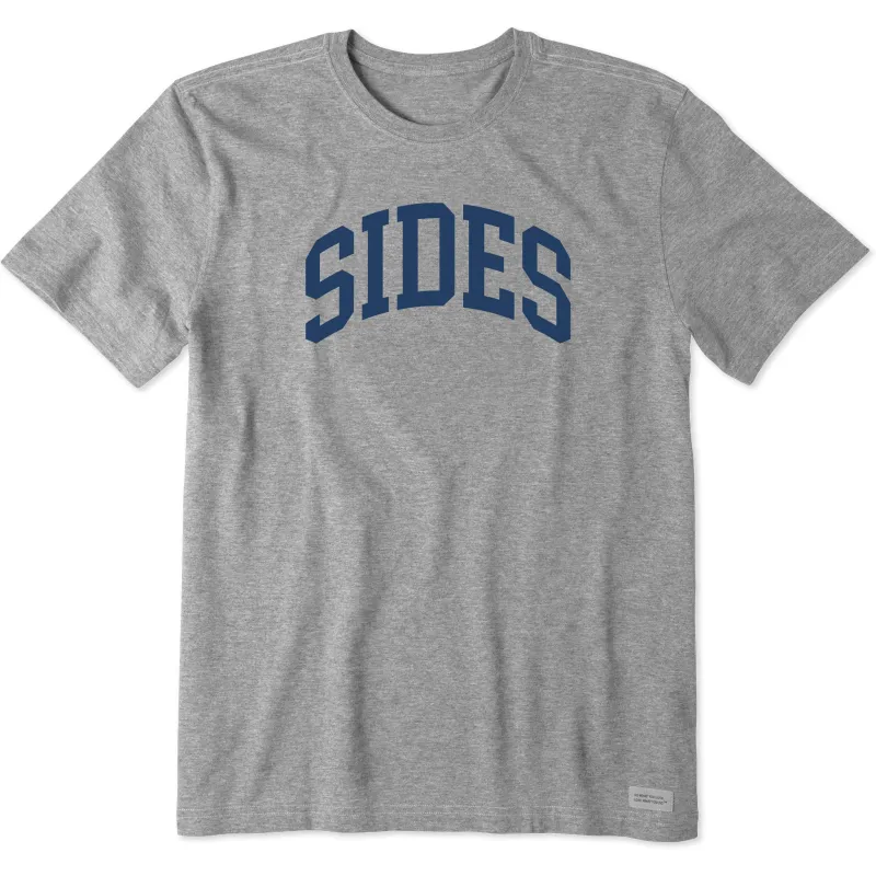 Men's Sides Athletic Arch Short Sleeve Crusher Tee sold by Life is Good