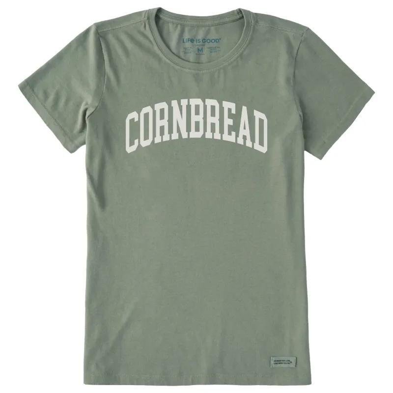 Women's Cornbread Athletic Arch Short Sleeve Crusher Tee made by Life is Good