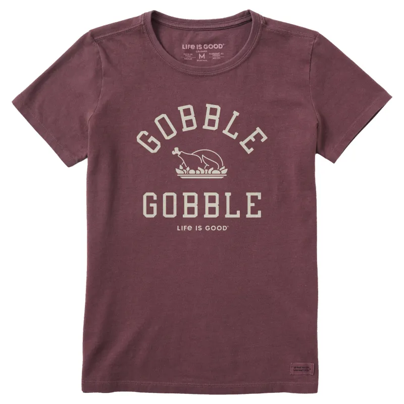 Women's Gobble Gobble Arch Short Sleeve Crusher Tee sold by Life is Good