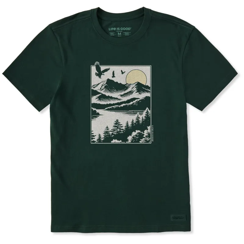Men's Eagle Mountain Window Short Sleeve Crusher Tee sold by Life is Good