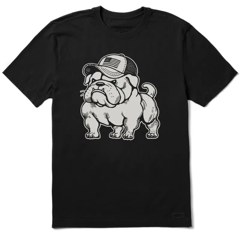 Men's Bulldog Trucker Short Sleeve Crusher Tee sold by Life is Good